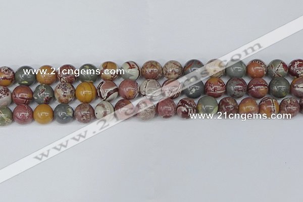CDJ403 15.5 inches 10mm round sonoran dendritic jasper beads