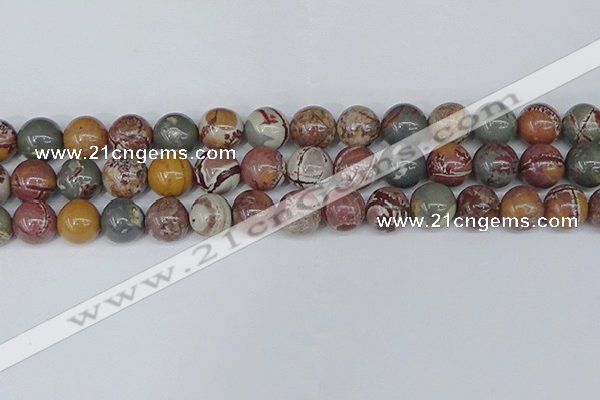 CDJ404 15.5 inches 12mm round sonoran dendritic jasper beads