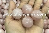 CDN05 25mm round rose quartz decorations wholesale