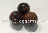 CDN1062 30mm round mahogany obsidian decorations wholesale