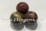 CDN1109 30mm round brecciated jasper decorations wholesale