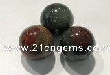 CDN1120 30mm round African bloodstone decorations wholesale