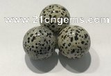 CDN1132 30mm round dalmatian jasper decorations wholesale