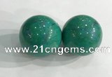 CDN1221 40mm round dyed white howlite decorations wholesale