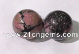 CDN1250 40mm round rhodonite decorations wholesale