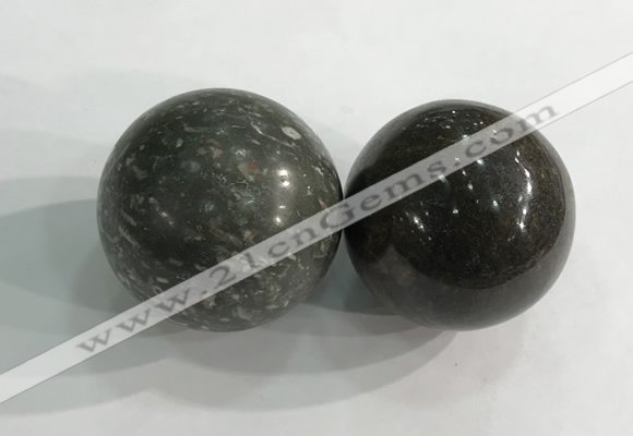 CDN1286 40mm round jasper decorations wholesale