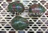 CDN309 30*40mm egg-shaped unakite decorations wholesale