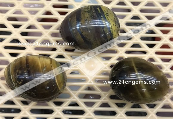 CDN311 30*40mm egg-shaped tiger eye decorations wholesale