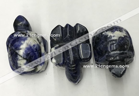 CDN438 28*45*22mm turtle sodalite decorations wholesale