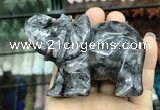 CDN536 35*80*55mm elephant black labradorite decorations wholesale