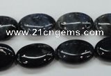 CDU08 15.5 inches 13*18mm oval natural blue dumortierite beads