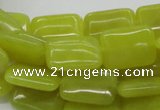 CEJ04 15.5 inches 13*18mm rectangle lemon jade beads wholesale