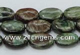 CEM14 15.5 inches 12*16mm oval emerald gemstone beads wholesale