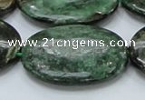 CEM15 15.5 inches 30*40mm oval emerald gemstone beads wholesale