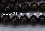 CEY52 15.5 inches 8mm round ebony wood beads wholesale