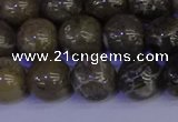 CFC214 15.5 inches 12mm round grey fossil coral beads wholesale