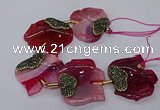 CFG1220 7.5 inches 45*50mm elephant agate gemstone beads wholesale