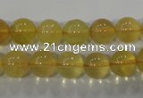 CFL803 15.5 inches 10mm round yellow fluorite gemstone beads