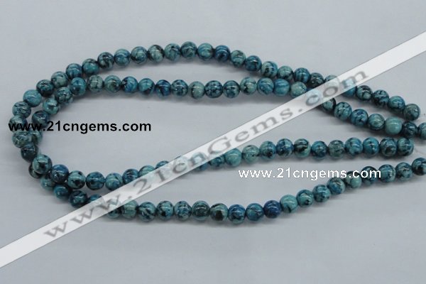 CFS102 15.5 inches 8mm round blue feldspar gemstone beads