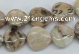 CFS11 15.5 inches 16*16mm heart natural feldspar gemstone beads