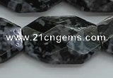 CFS331 15.5 inches 25*35mm faceted freeform feldspar gemstone beads