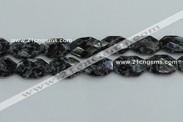 CFS331 15.5 inches 25*35mm faceted freeform feldspar gemstone beads