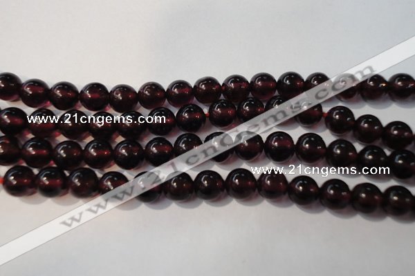 CGA358 15 inches 5mm round natural red garnet beads wholesale