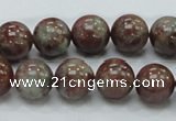 CGA51 15.5 inches 12mm round red green garnet gemstone beads