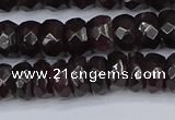 CGA678 15.5 inches 4*7mm faceted rondelle red garnet beads