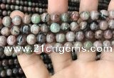 CGA685 15.5 inches 8mm round kashgar garnet beads wholesale