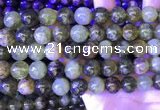 CGA703 15.5 inches 12mm round green garnet beads wholesale
