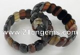 CGB3123 7.5 inches 10*20mm faceted oval agate bracelets
