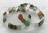 CGB3387 7.5 inches 10*15mm oval mixed gemstone bracelets