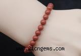 CGB5033 6mm, 8mm round red jasper beads stretchy bracelets