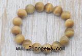 CGB5326 10mm, 12mm round golden tiger eye beads stretchy bracelets