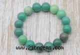 CGB5353 10mm, 12mm round grass agate beads stretchy bracelets