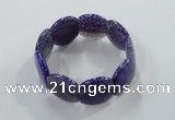 CGB702 8 inches 25*30mm agate gemstone bracelet wholesale