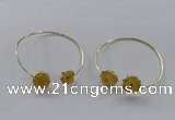 CGB833 13*15mm - 15*20mm freeform druzy agate gemstone bangles