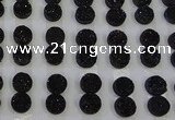 CGC102 12mm flat round druzy quartz cabochons wholesale