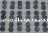 CGC108 12mm flat round druzy quartz cabochons wholesale