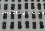 CGC210 10*10mm square druzy quartz cabochons wholesale