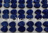 CGC240 12*16mm flat teardrop druzy quartz cabochons wholesale