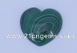 CGC35 5pcs 16*16mm heart natural malachite gemstone cabochons