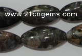 CGE148 15.5 inches 15*30mm marquise glaucophane gemstone beads