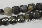CGE151 15.5 inches 10*10mm square glaucophane gemstone beads