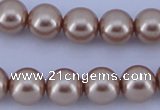 CGL359 5PCS 16 inches 18mm round dyed plastic pearl beads wholesale