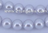 CGL81 2PCS 16 inches 25mm round dyed plastic pearl beads wholesale