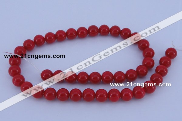 CGL848 10PCS 16 inches 4mm round heated glass pearl beads wholesale
