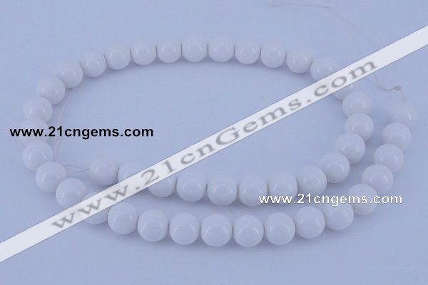 CGL857 5PCS 16 inches 10mm round heated glass pearl beads wholesale