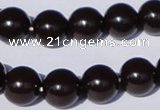CGL900 5PCS 16 inches 12mm round heated glass pearl beads wholesale